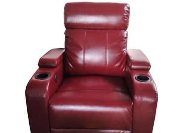 Double sofa d'allocation des places de théâtre de Recliner, accoudoir se pliant réglé de sofa de théâtre