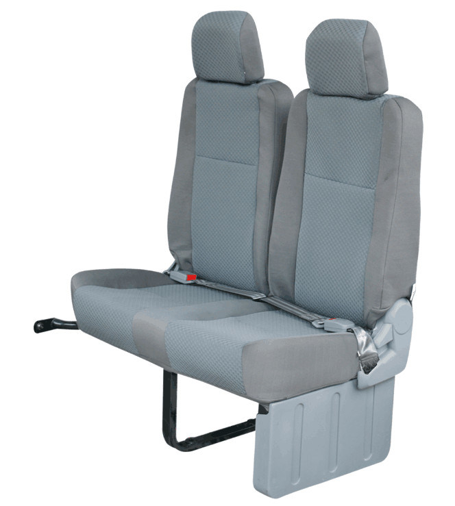 Luxe Toyota Van Hiace sièges d'autobus Matériau éponge haute densité Couleur grise