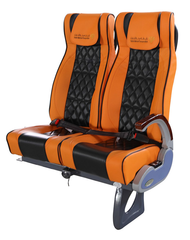 Couleur orange siège de bus touristique en état nouveau repos-bras de remise en forme avec repose-tête