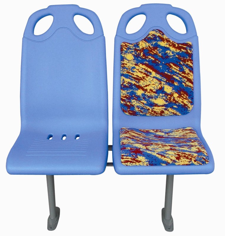 Les moules ont formé des sièges en plastique d'autobus de temps, sièges confortables d'autobus anticorrosion