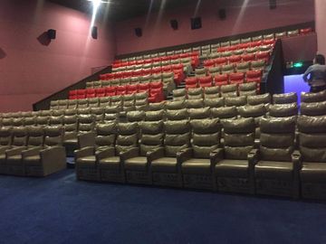 Reposent la chaise en cuir ignifuge de cinéma, allocation des places étroite de home cinéma